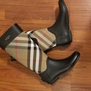 Authentic Burberry rain boots